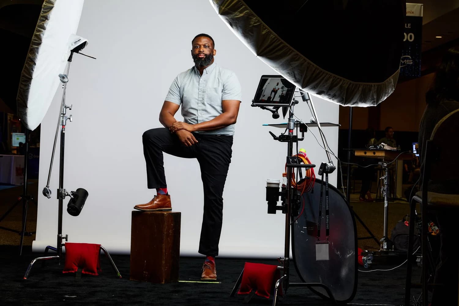 Sponsor Activations portraits on location