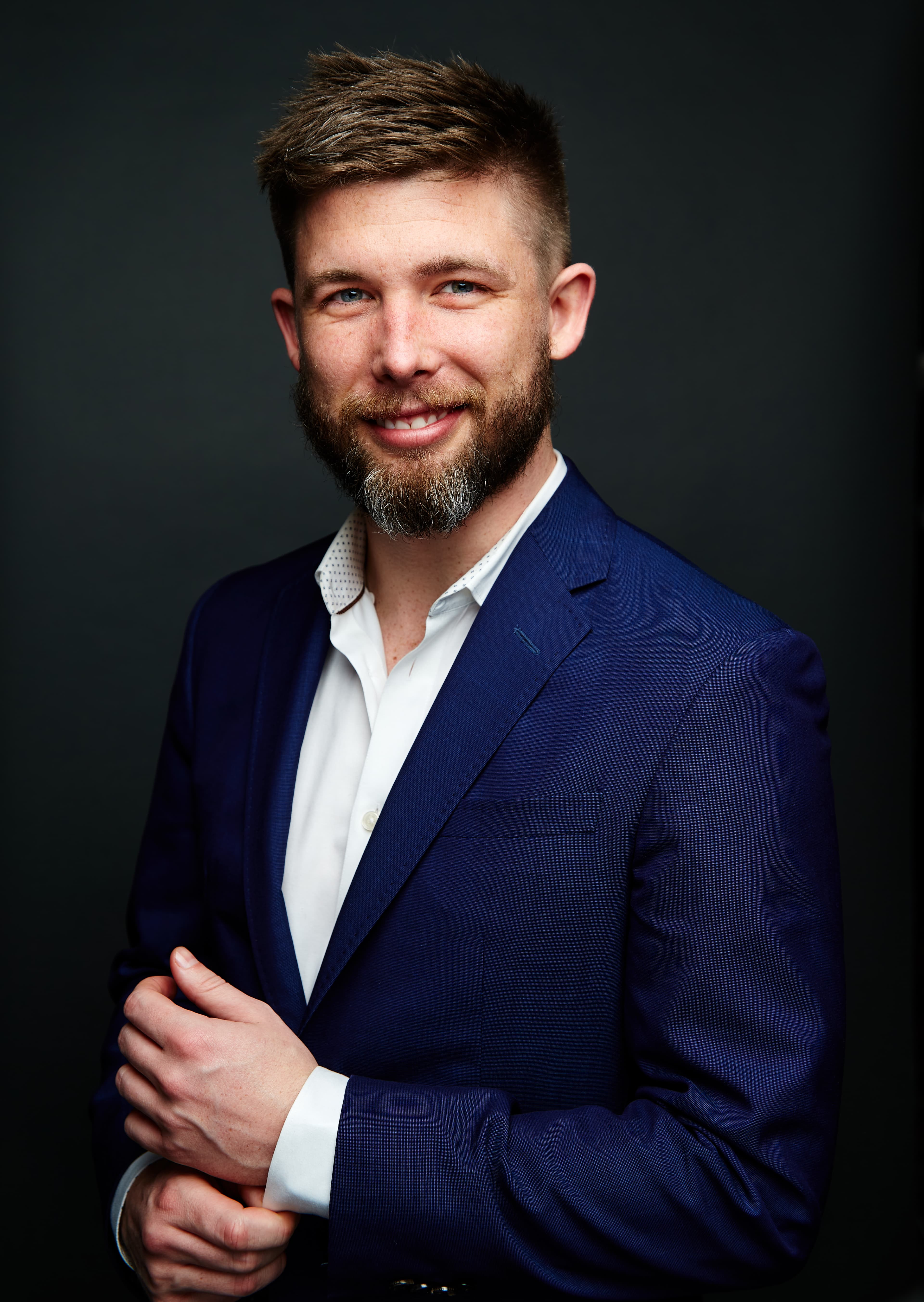 Portrait on a Thunder Gray backdrop
